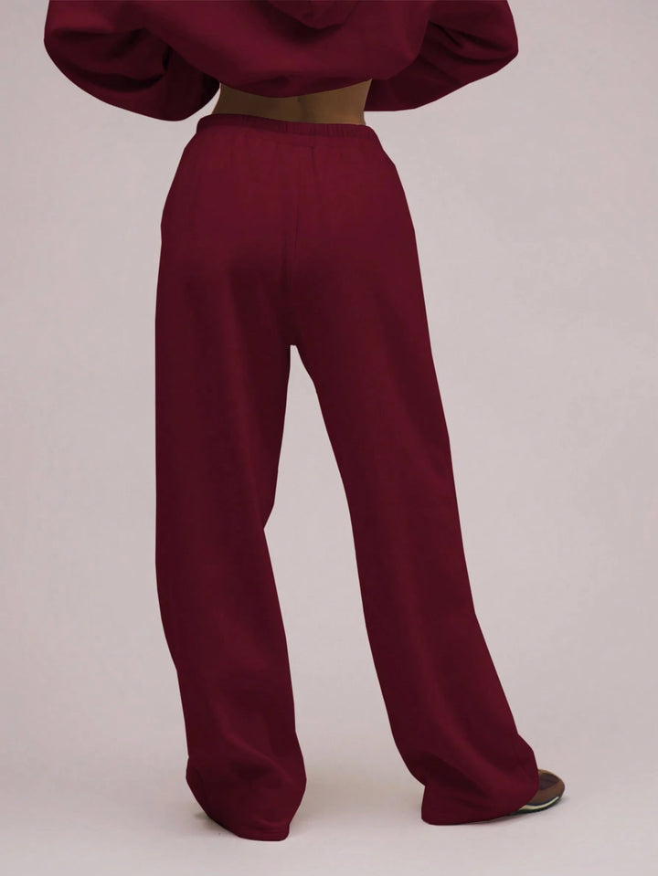 Pantaloni SHEIN, vișiniu