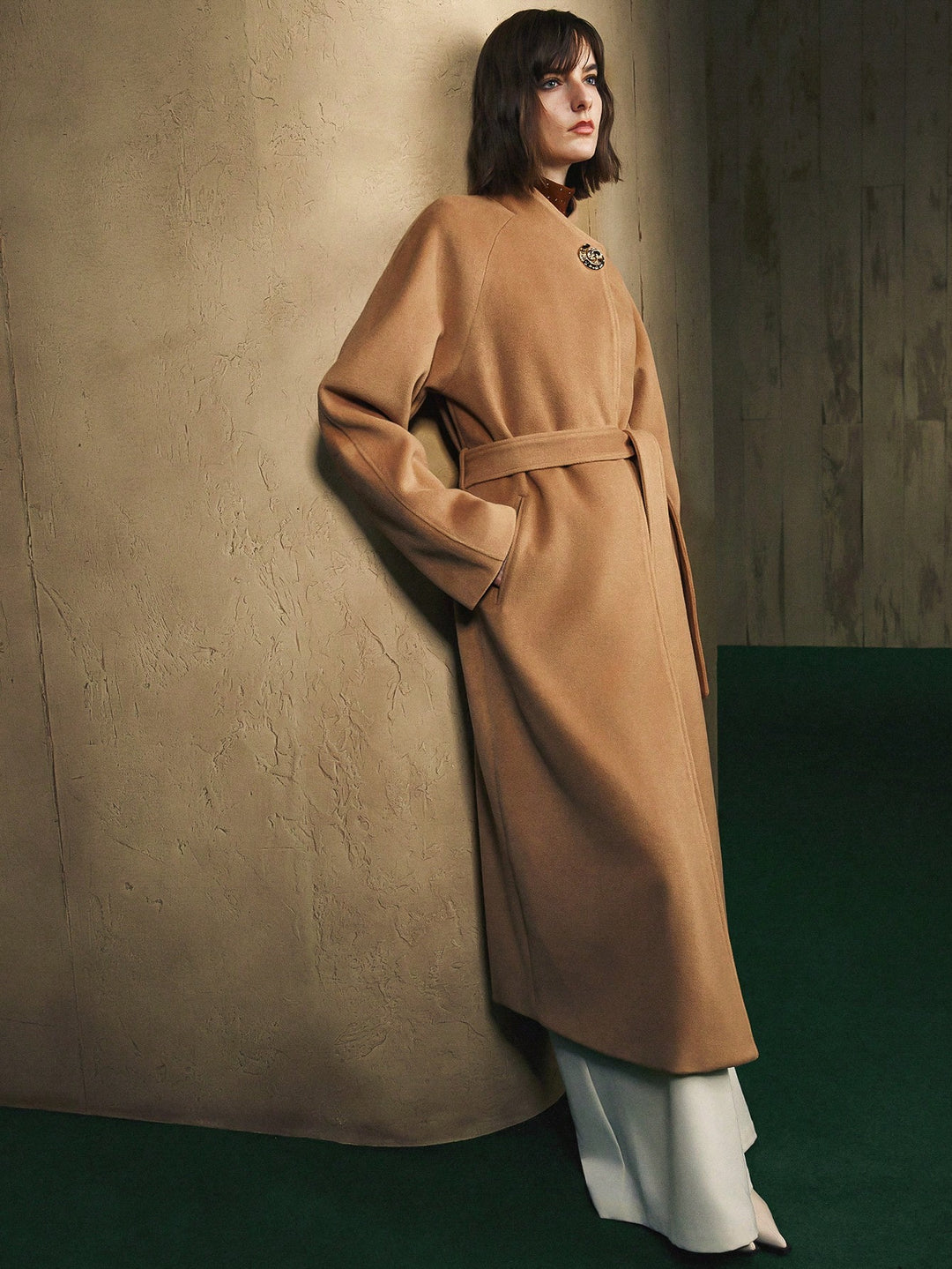 SHEIN kabát, khaki
