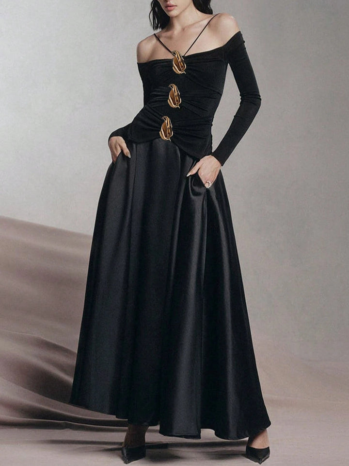 Rochie maxi SHEIN, negru
