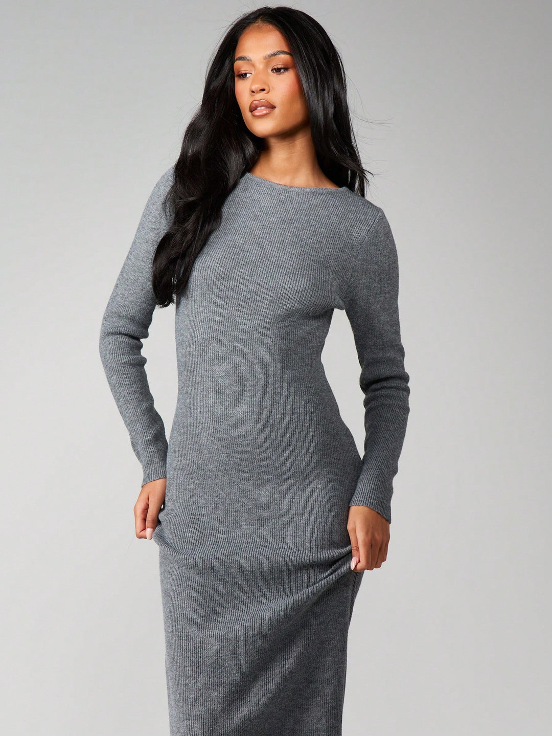 SHEIN szürke maxiruha