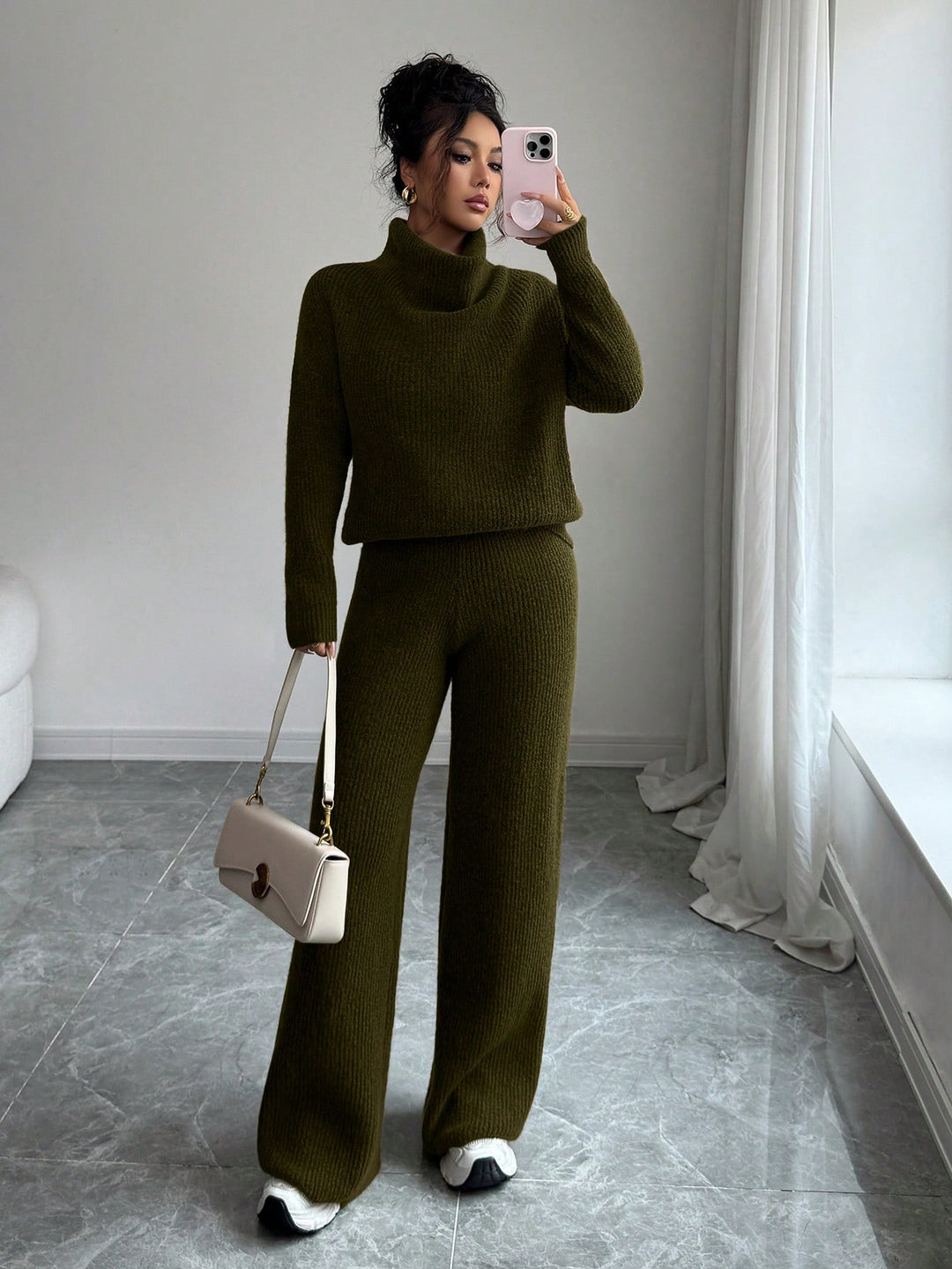 SHEIN melegítő, khaki