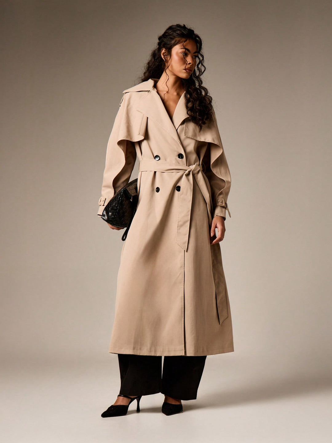 Trench SHEIN, kaki