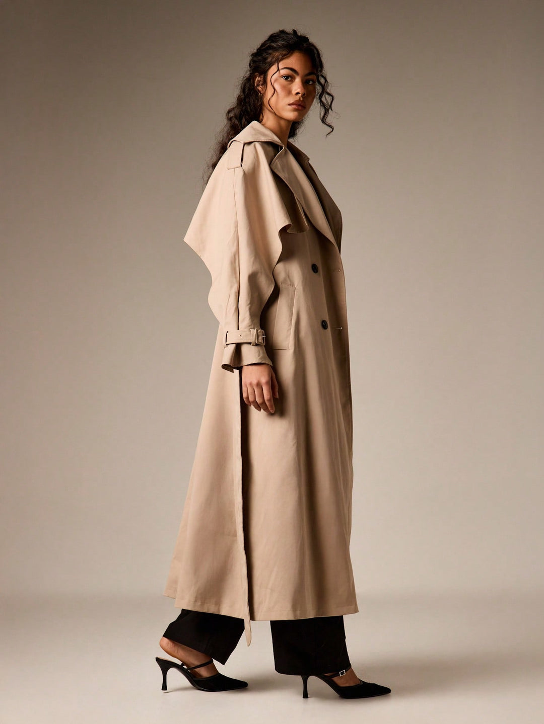 Trench SHEIN, kaki