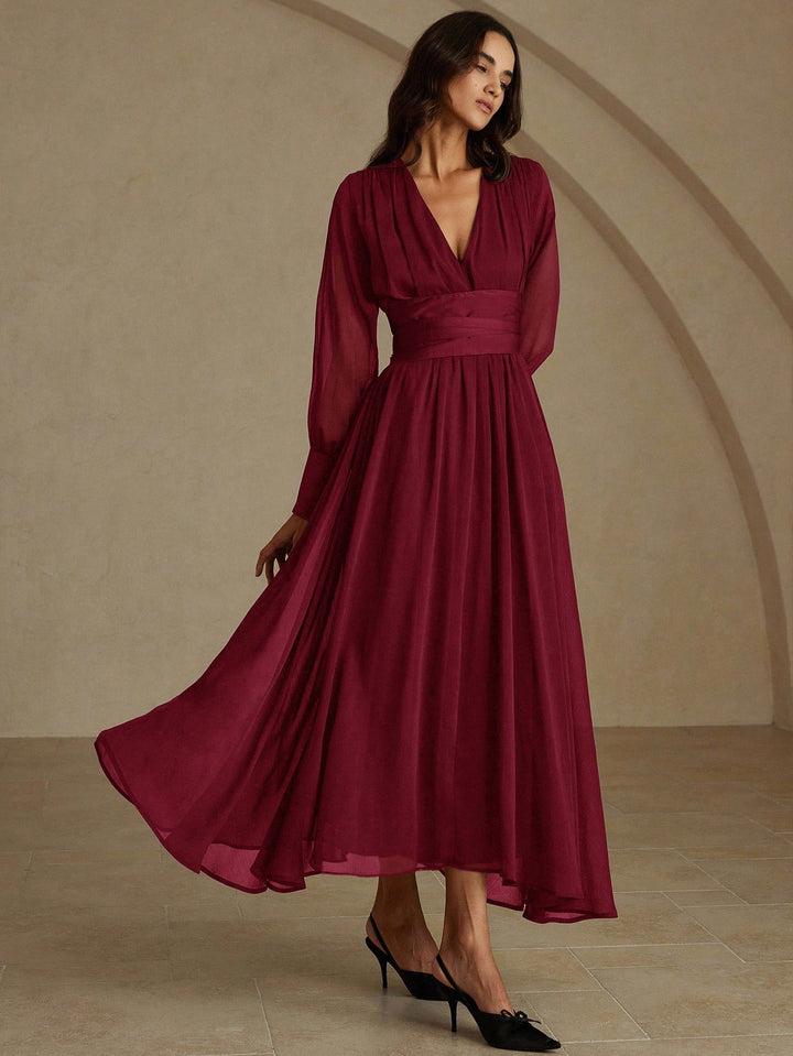 Rochie maxi SHEIN, vișiniu
