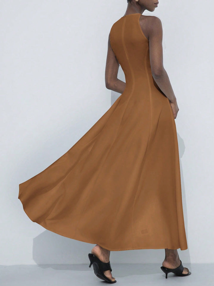 Rochie maxi SHEIN, maro