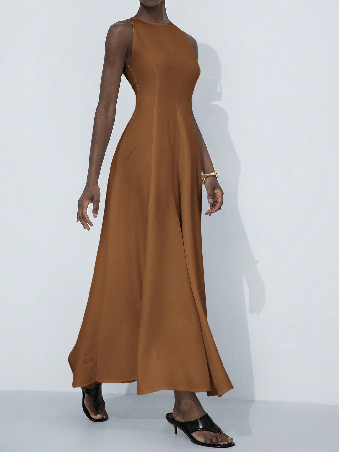 Rochie maxi SHEIN, maro