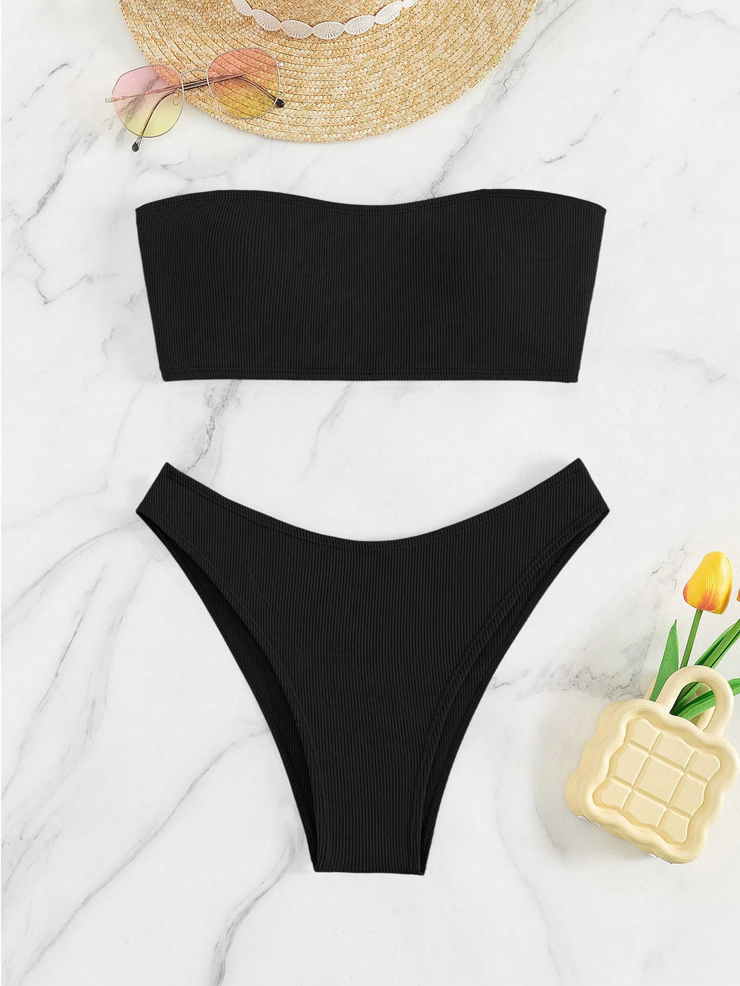 Set bikini SHEIN, negru