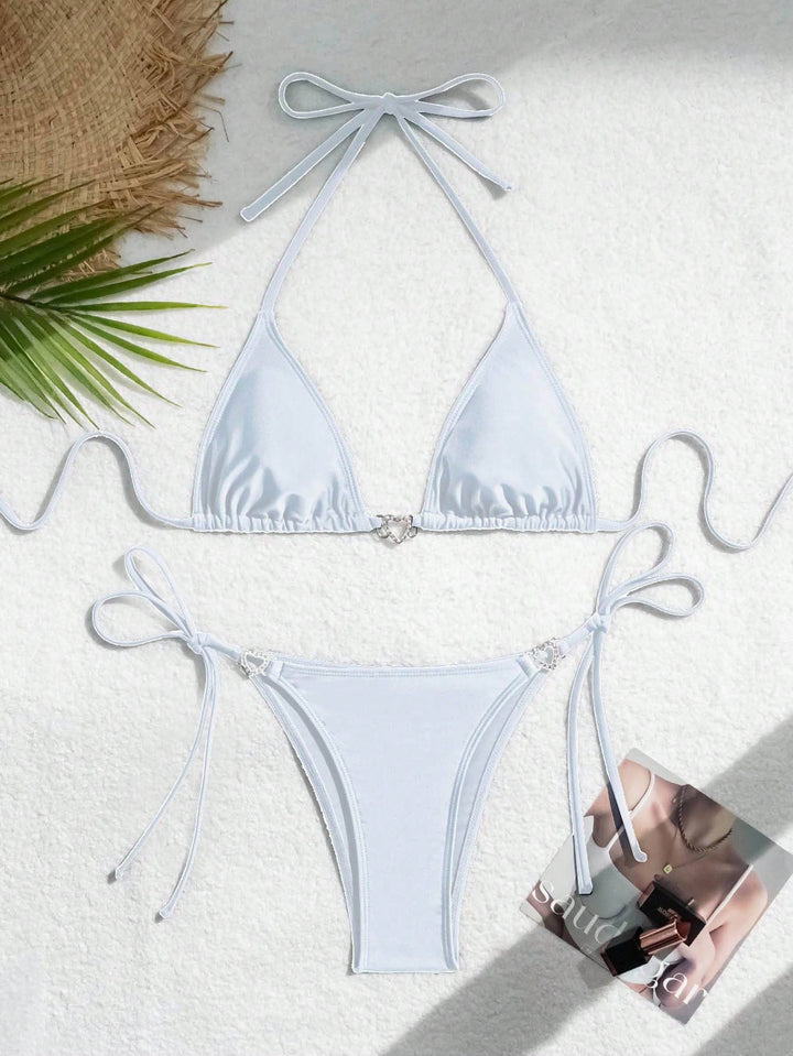 Set bikini SHEIN, alb