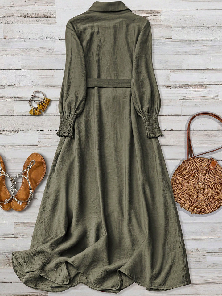 Rochie maxi SHEIN, verde