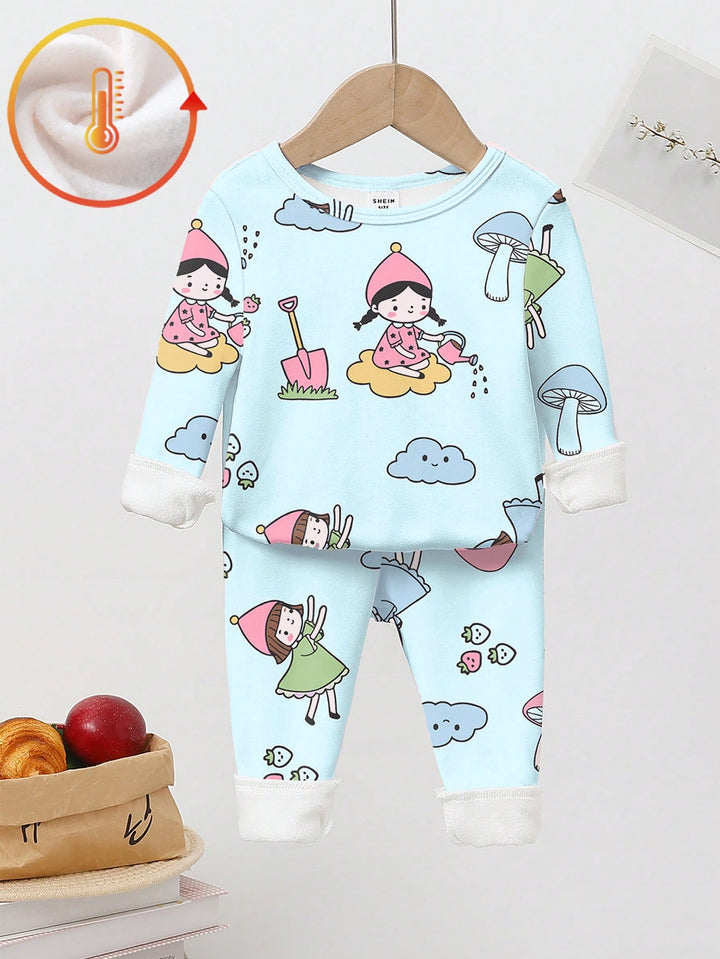 Compleu pijamale SHEIN, albastru