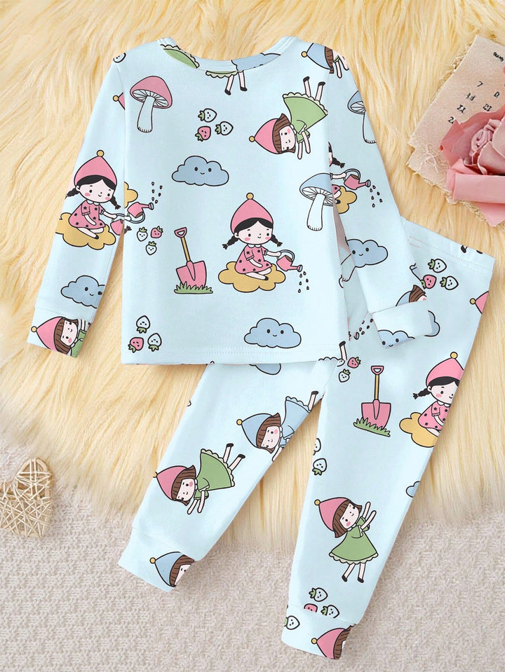 Compleu pijamale SHEIN, albastru