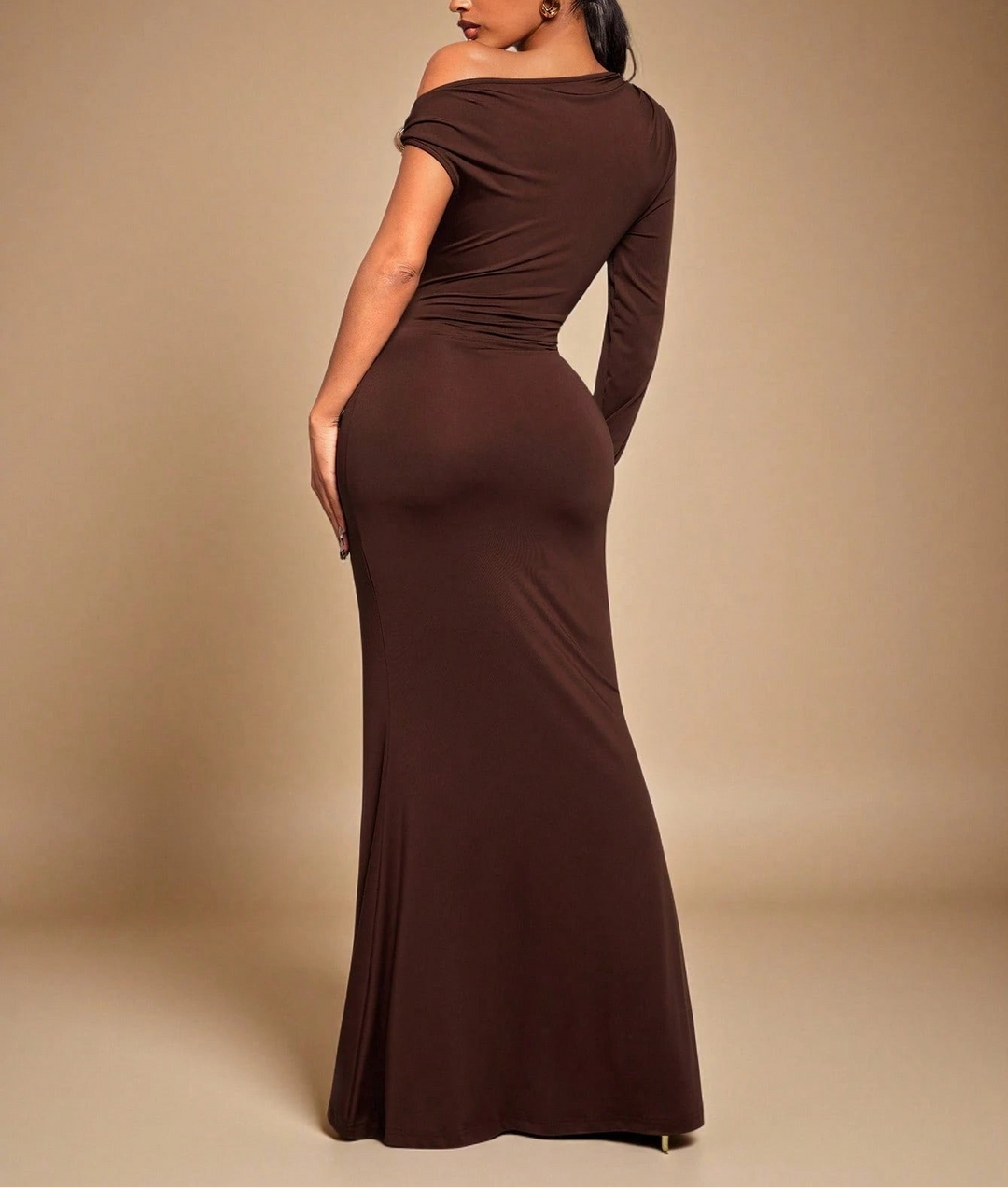 SHEIN maxi ruha, barna