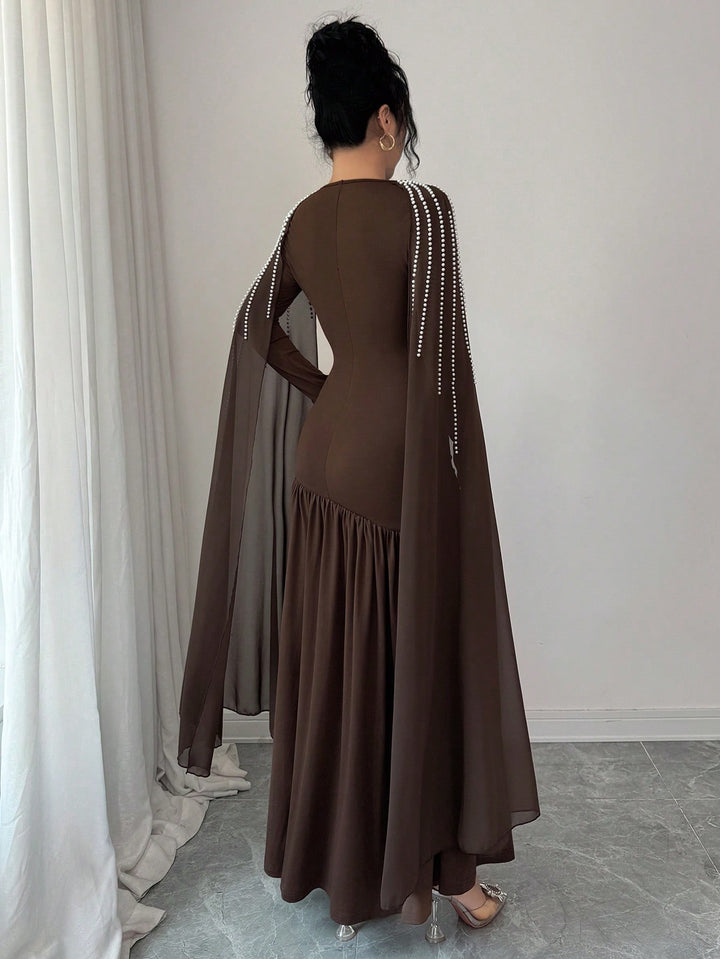 Rochie maxi SHEIN, maro
