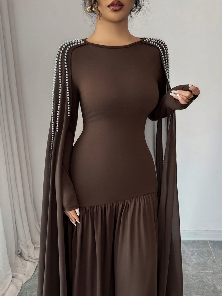 Rochie maxi SHEIN, maro