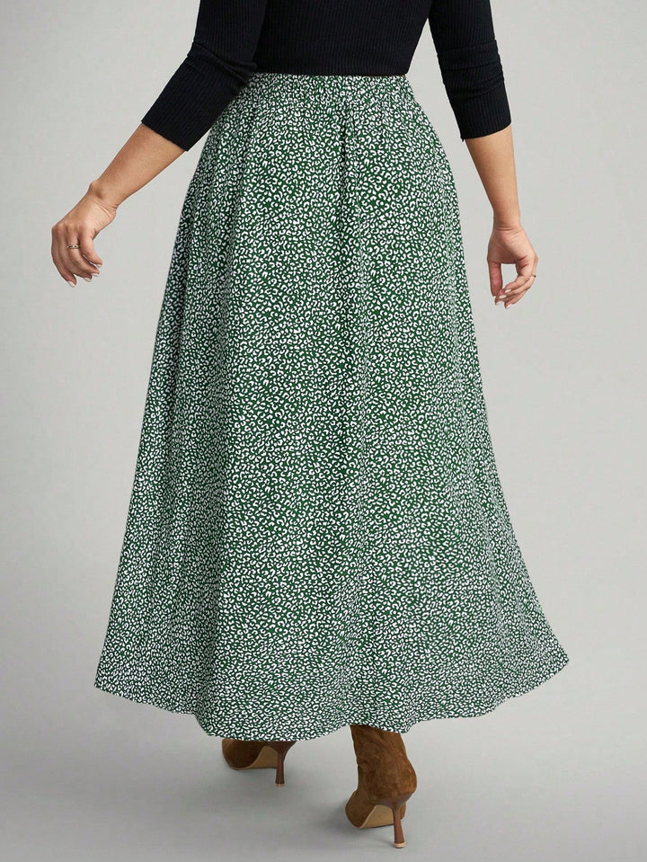 SHEIN maxi szoknya, zöld