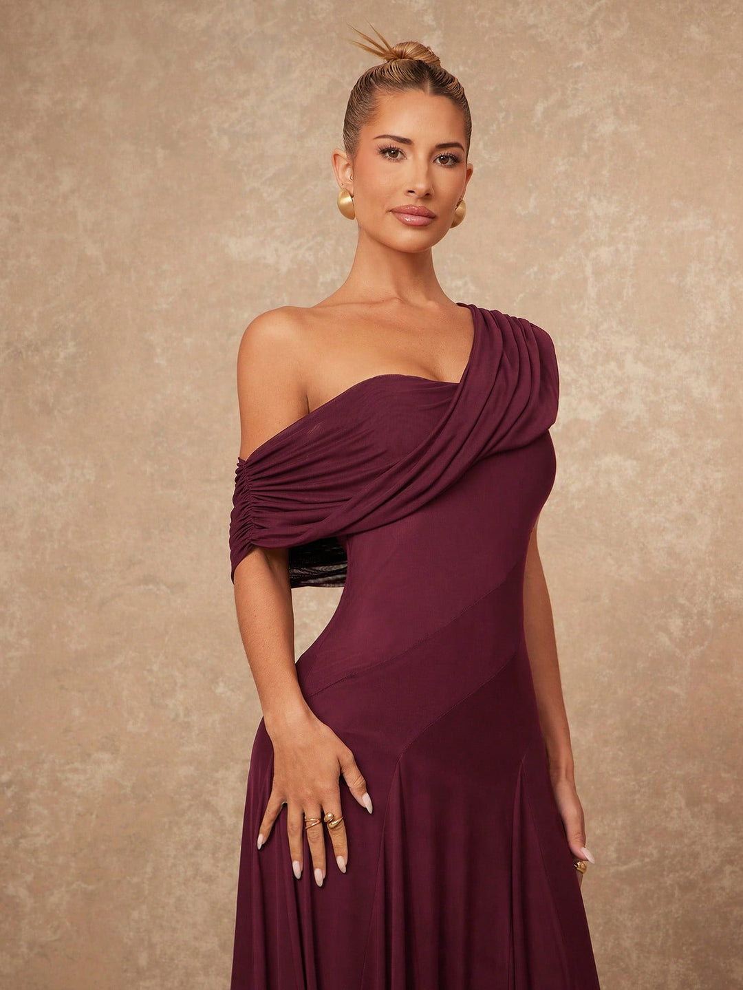 Rochie maxi SHEIN, vișiniu