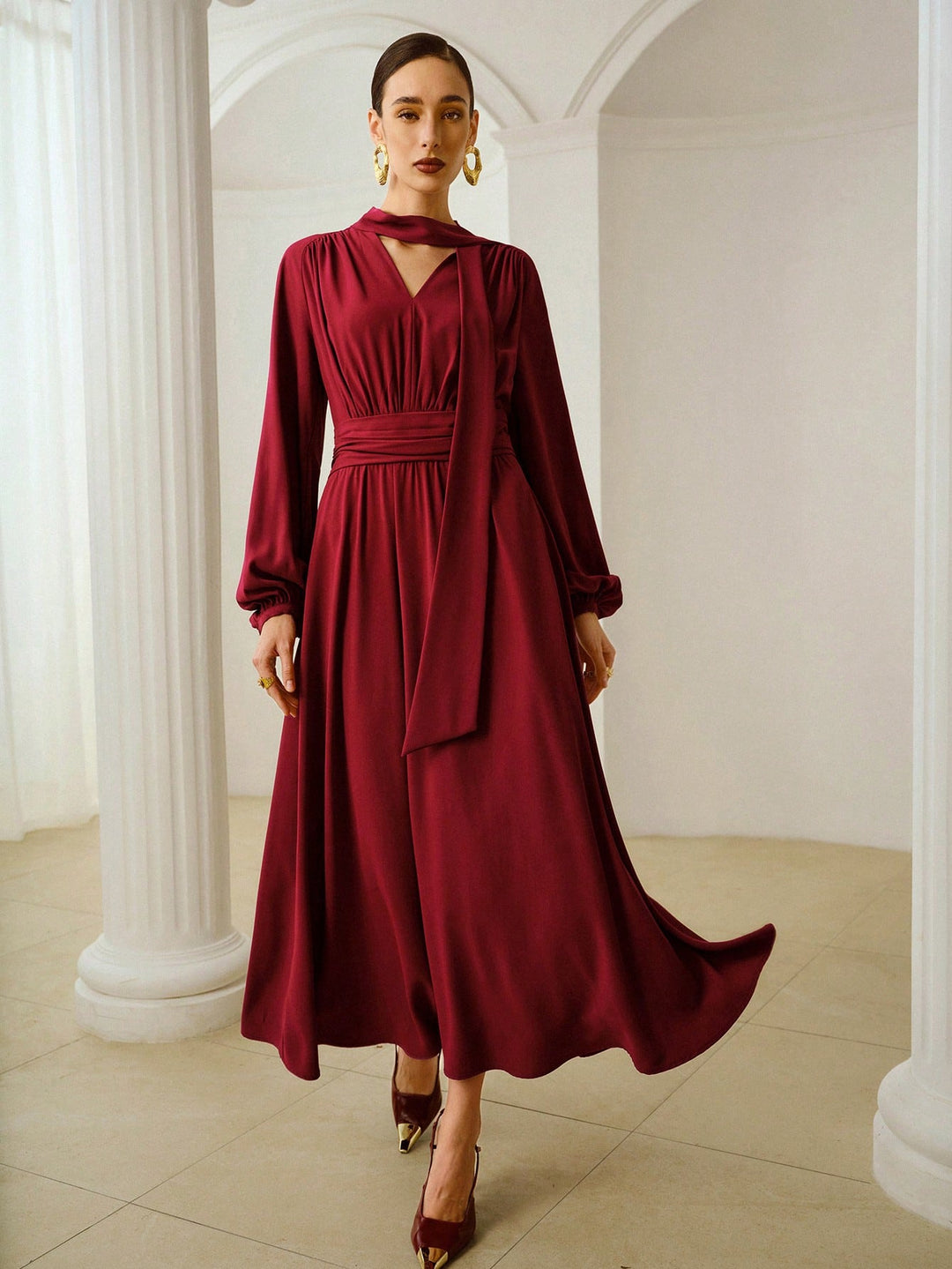 Rochie maxi SHEIN, roșu