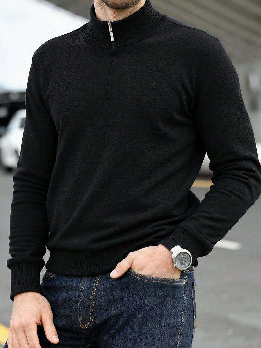 Pulover SHEIN, negru