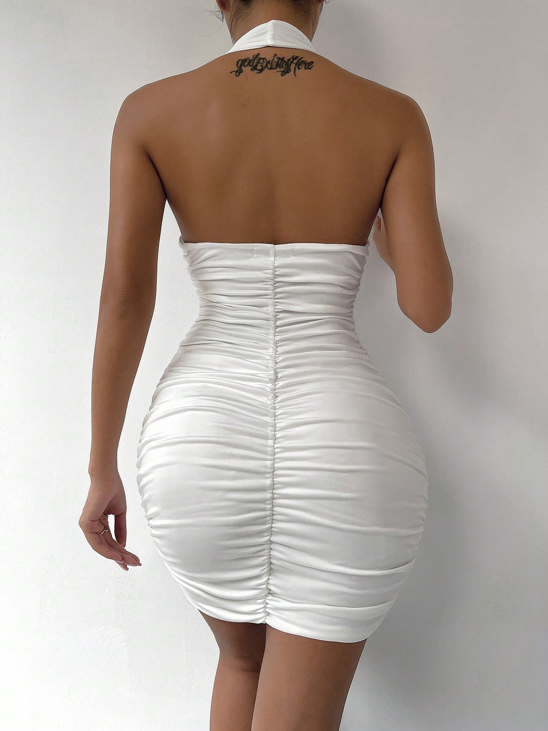Rochie mini SHEIN, alb