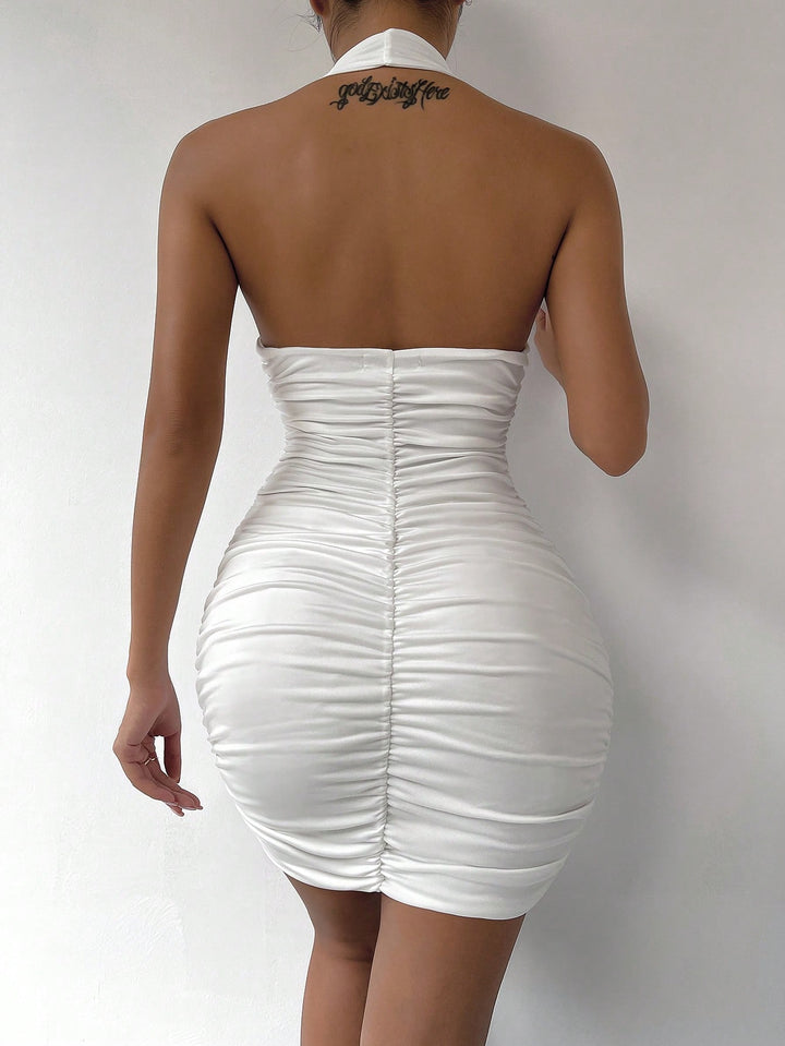 Rochie mini SHEIN, alb