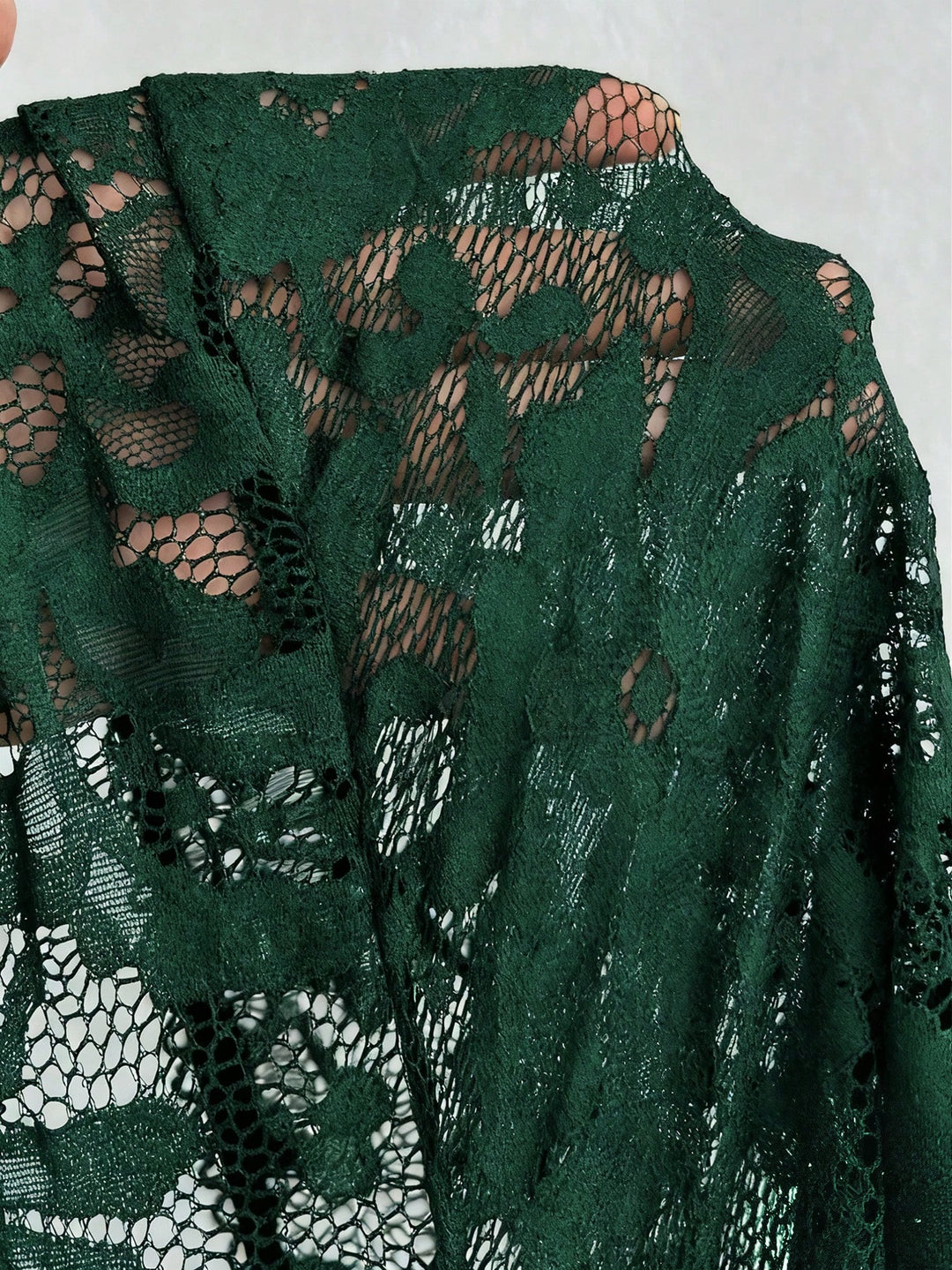 Shein Curve+ maxi ruha, zöld