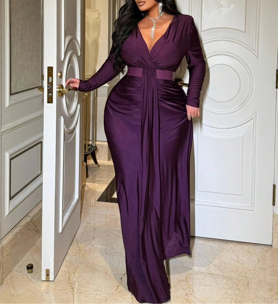 SHEIN Maxi ruha, lila