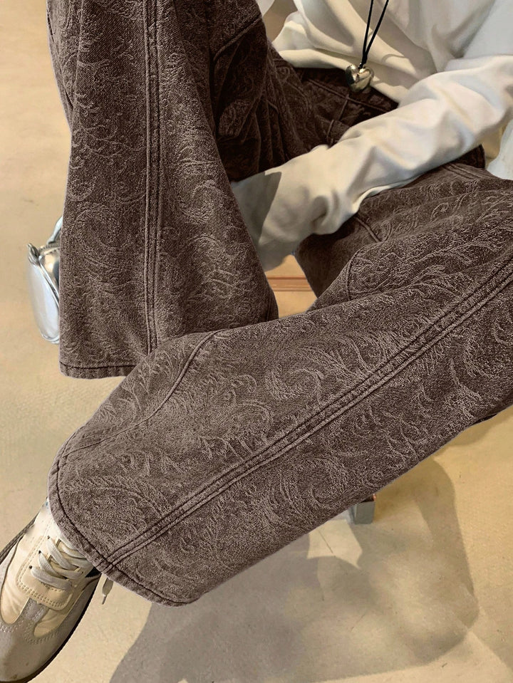 Pantaloni SHEIN, maro