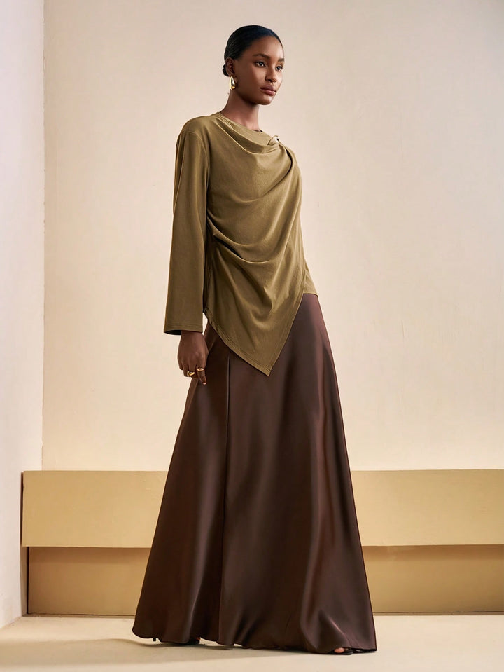 SHEIN felső, khaki