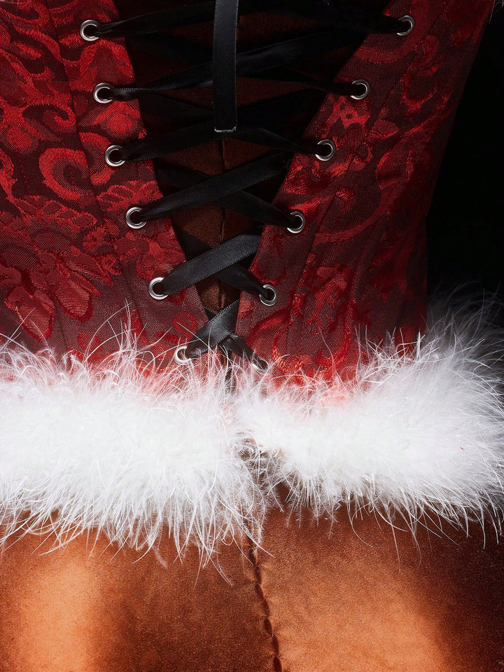 Corset SHEIN, roșu 4fef