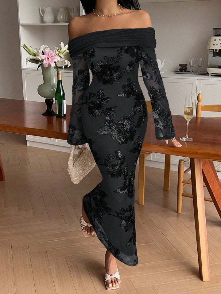 Rochie midi SHEIN, negru