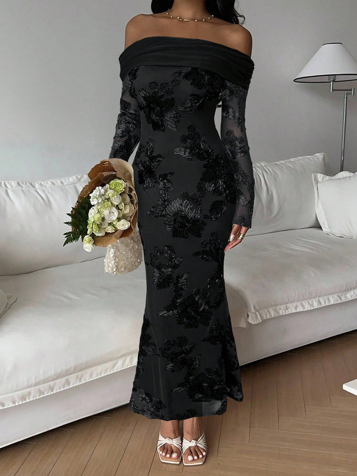 Rochie midi SHEIN, negru