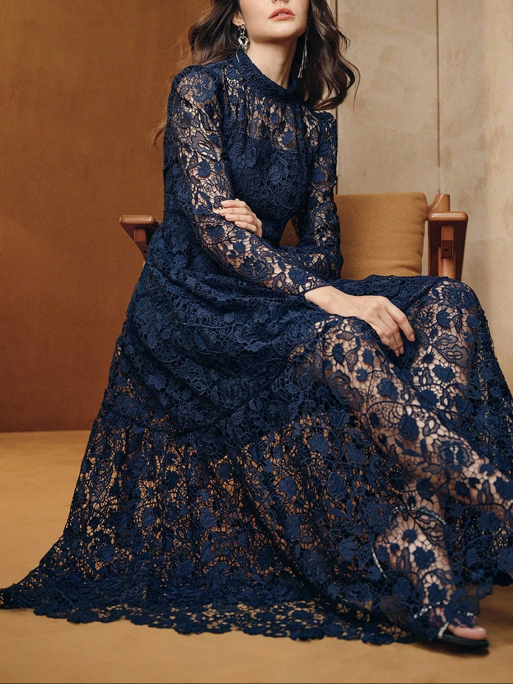 SHEIN maxi ruha, kék