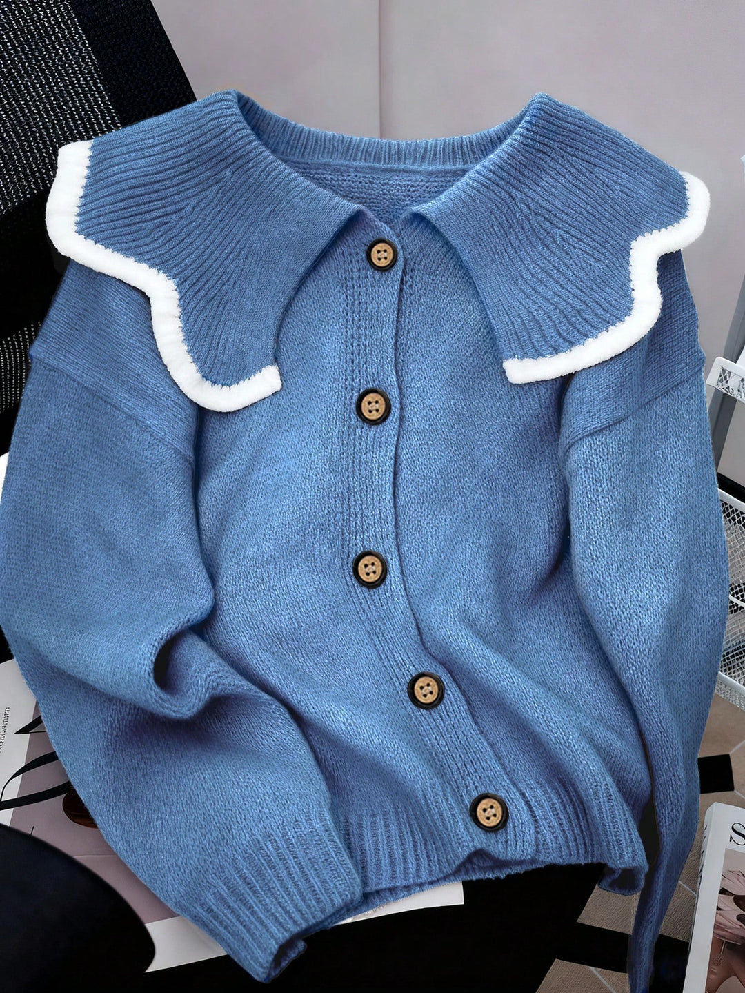 Cardigan SHEIN, albastru