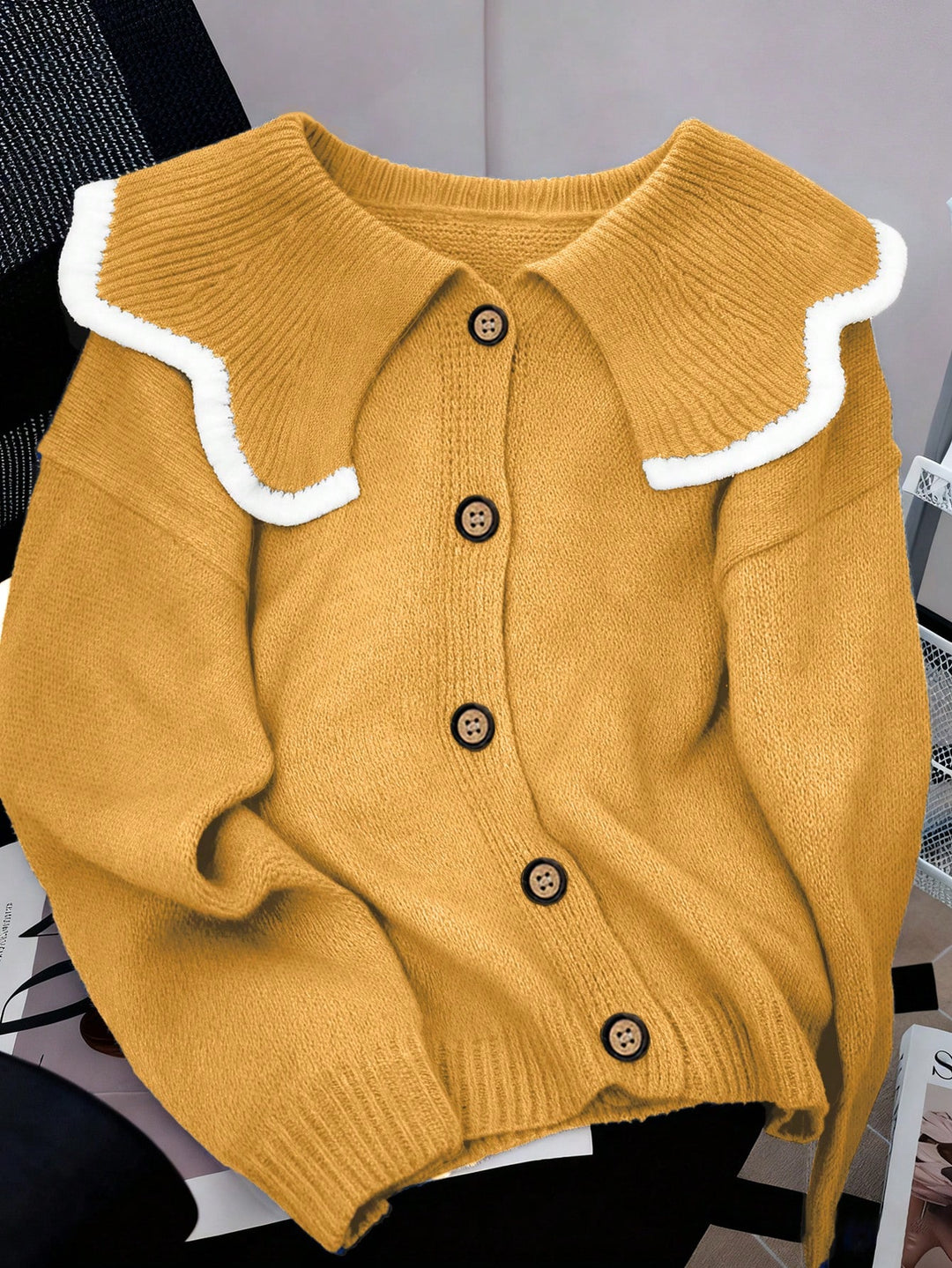 Cardigan SHEIN, galben