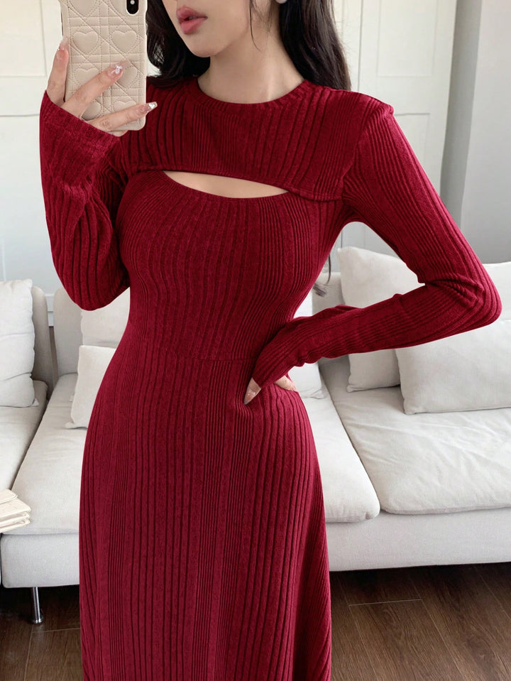 Rochie maxi SHEIN, vișiniu