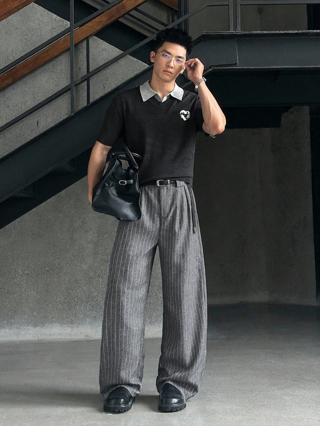 Pantalon SHEIN, negru