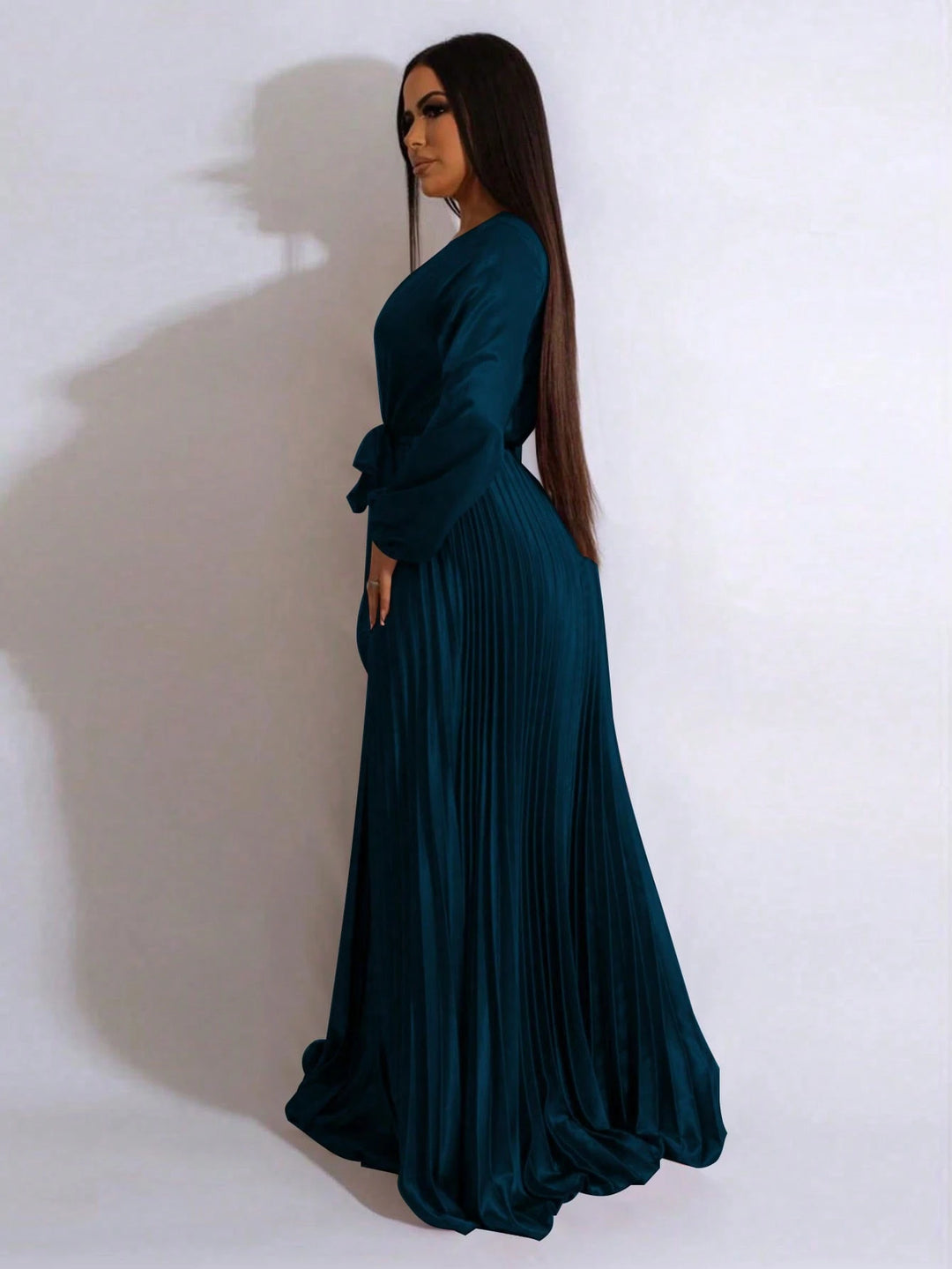 Rochie maxi SHEIN, turcoaz