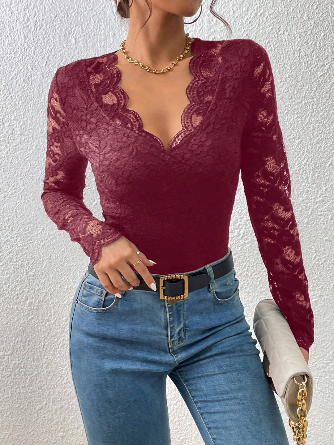 Body SHEIN, vișiniu