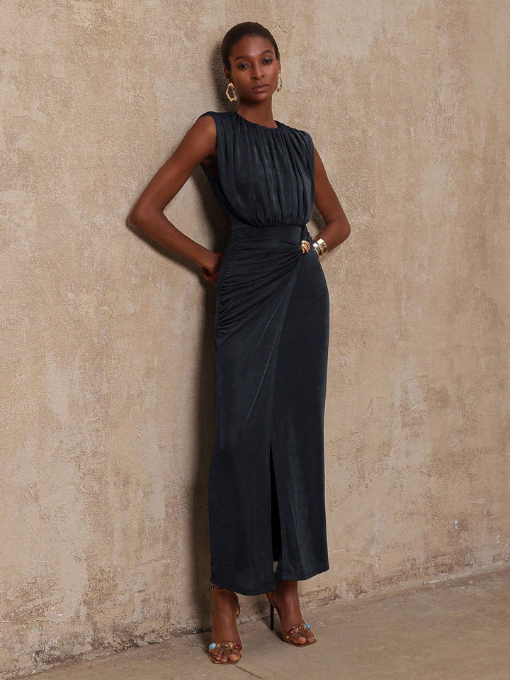Rochie maxi SHEIN, gri