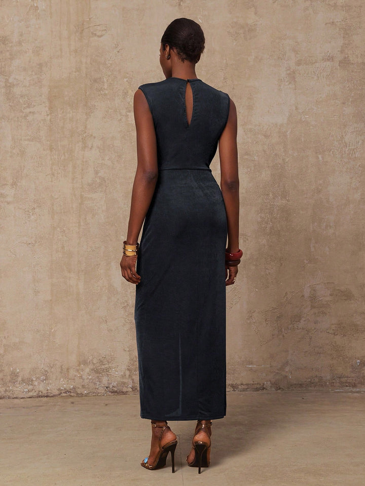 Rochie maxi SHEIN, gri