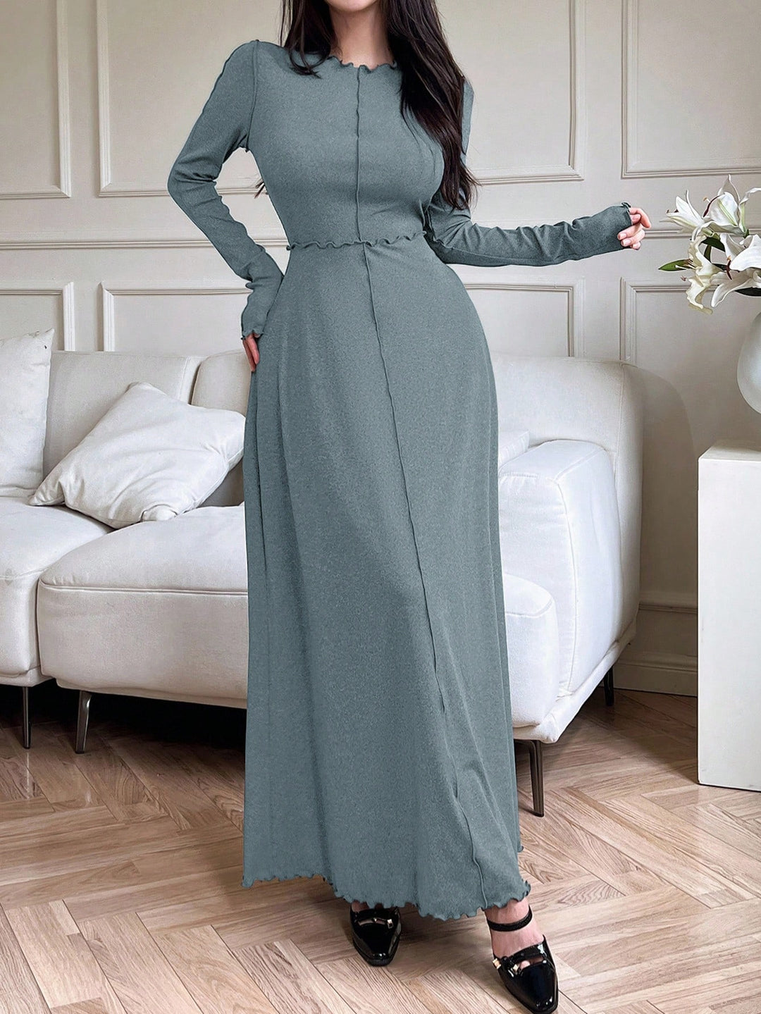 Rochie maxi SHEIN, albastru