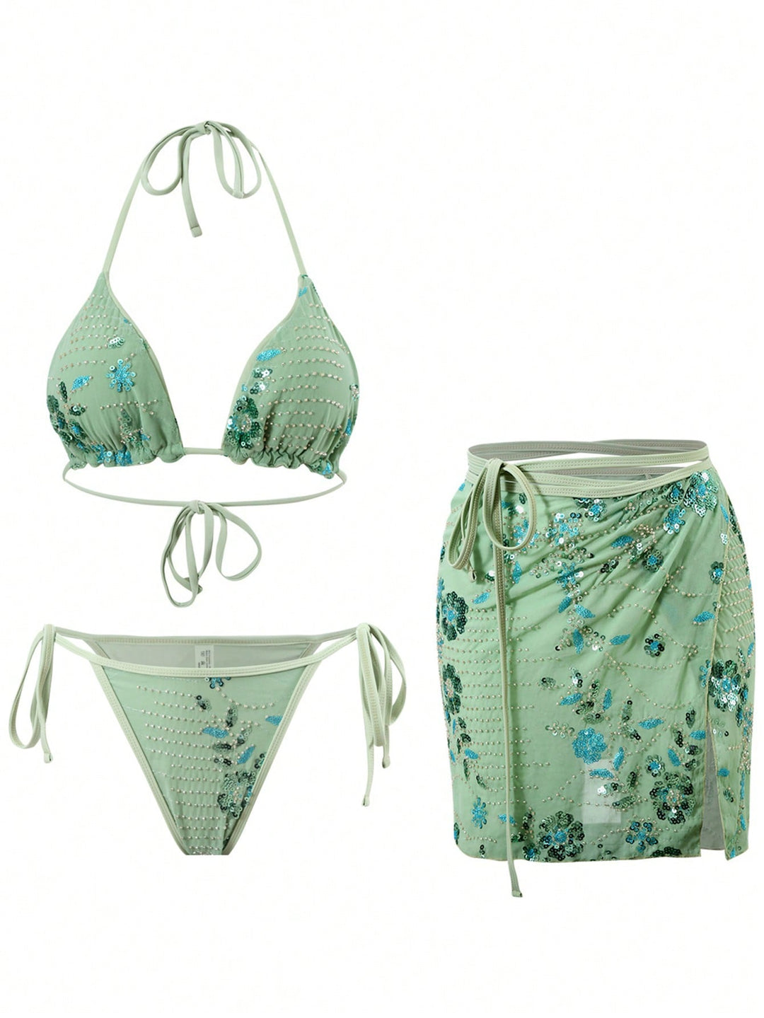 Set bikini SHEIN, verde