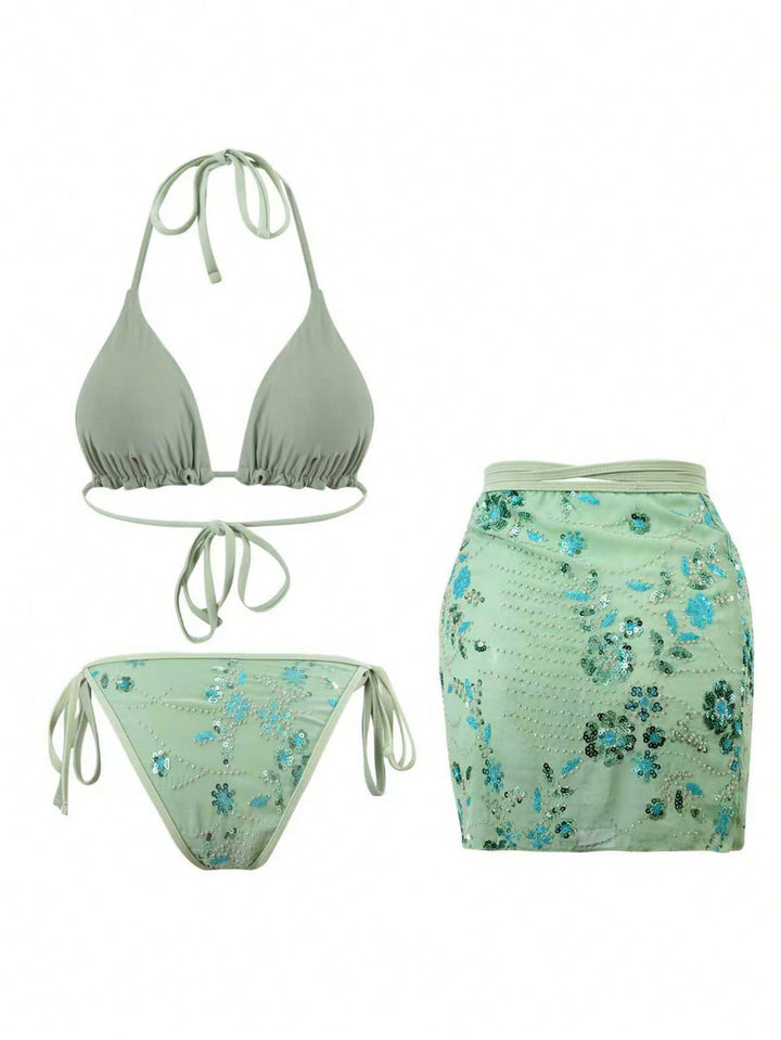 Set bikini SHEIN, verde