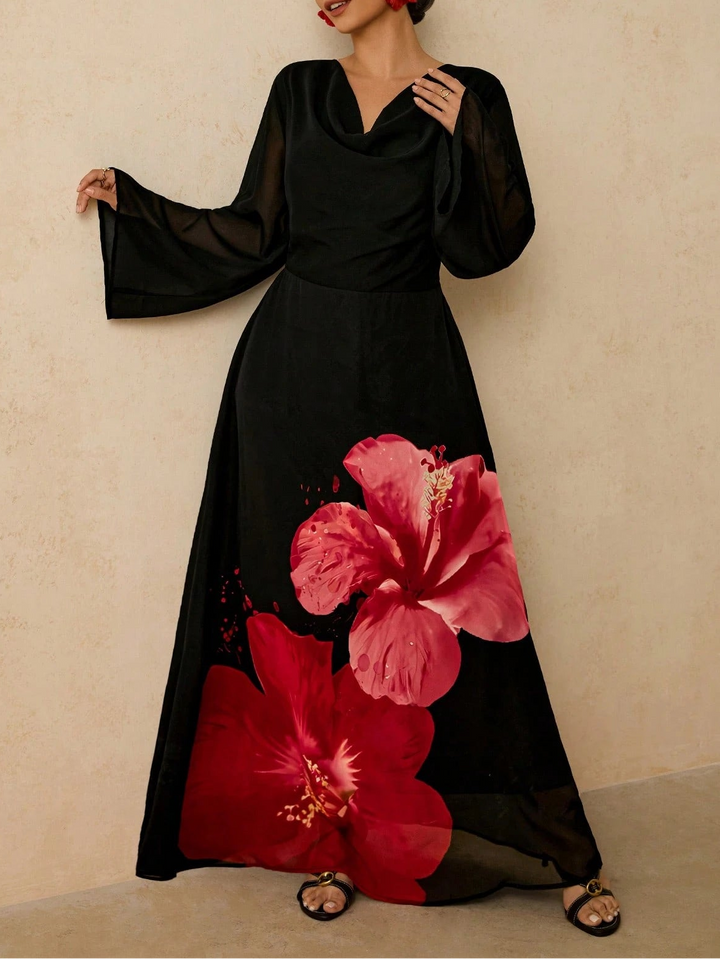 Rochie maxi SHEIN, negru