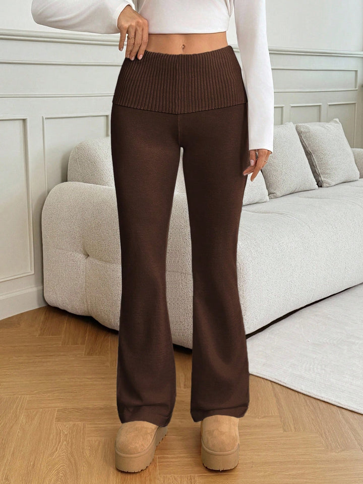 Pantaloni SHEIN, maro