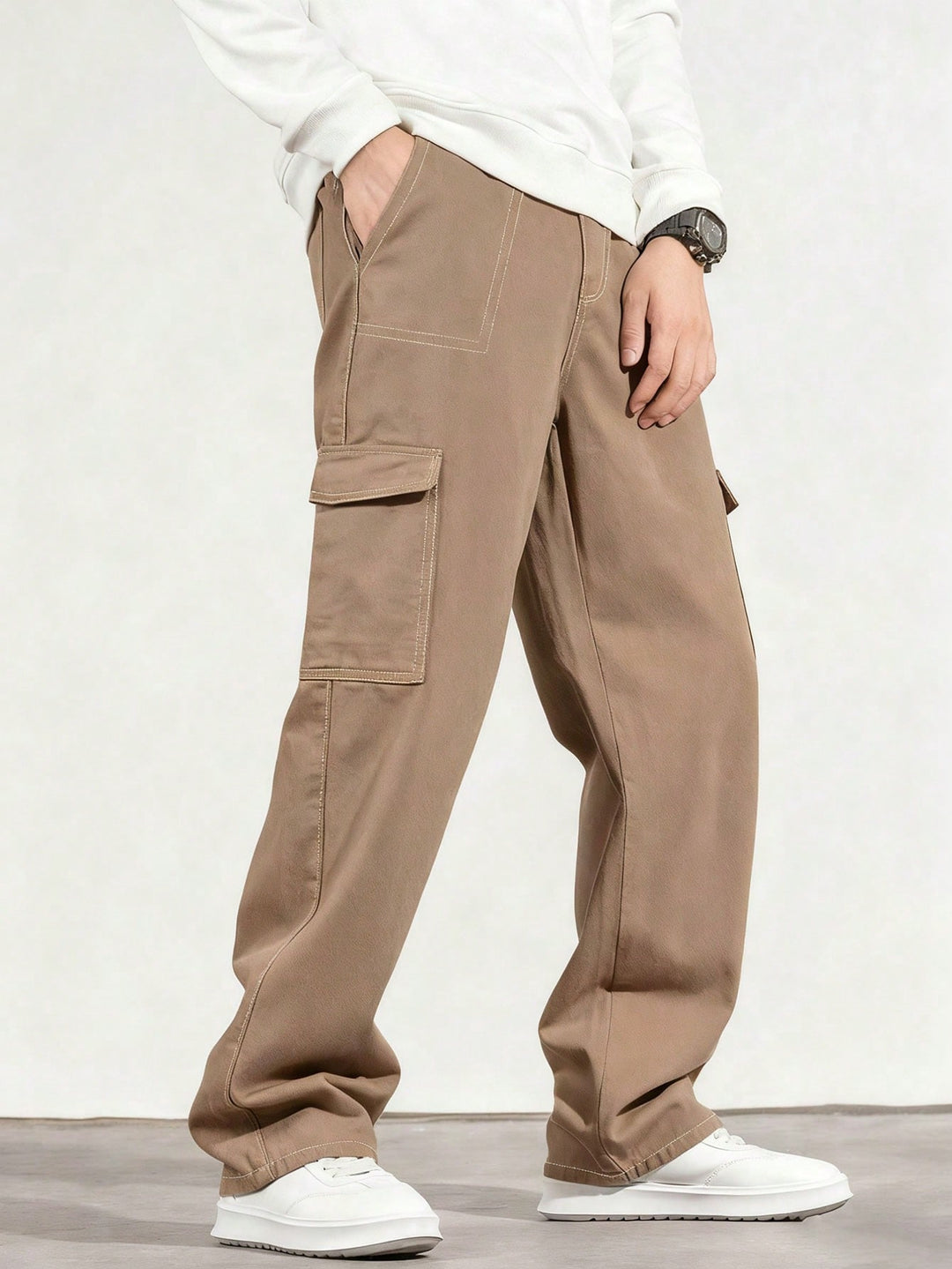 Pantaloni SHEIN, kaki