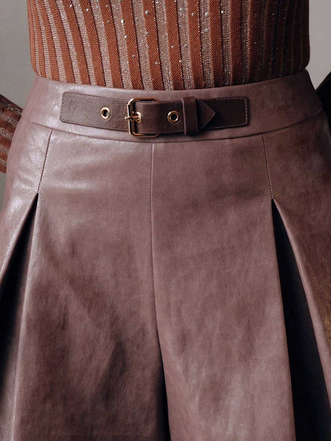 Fustă pantalon Shein, mov