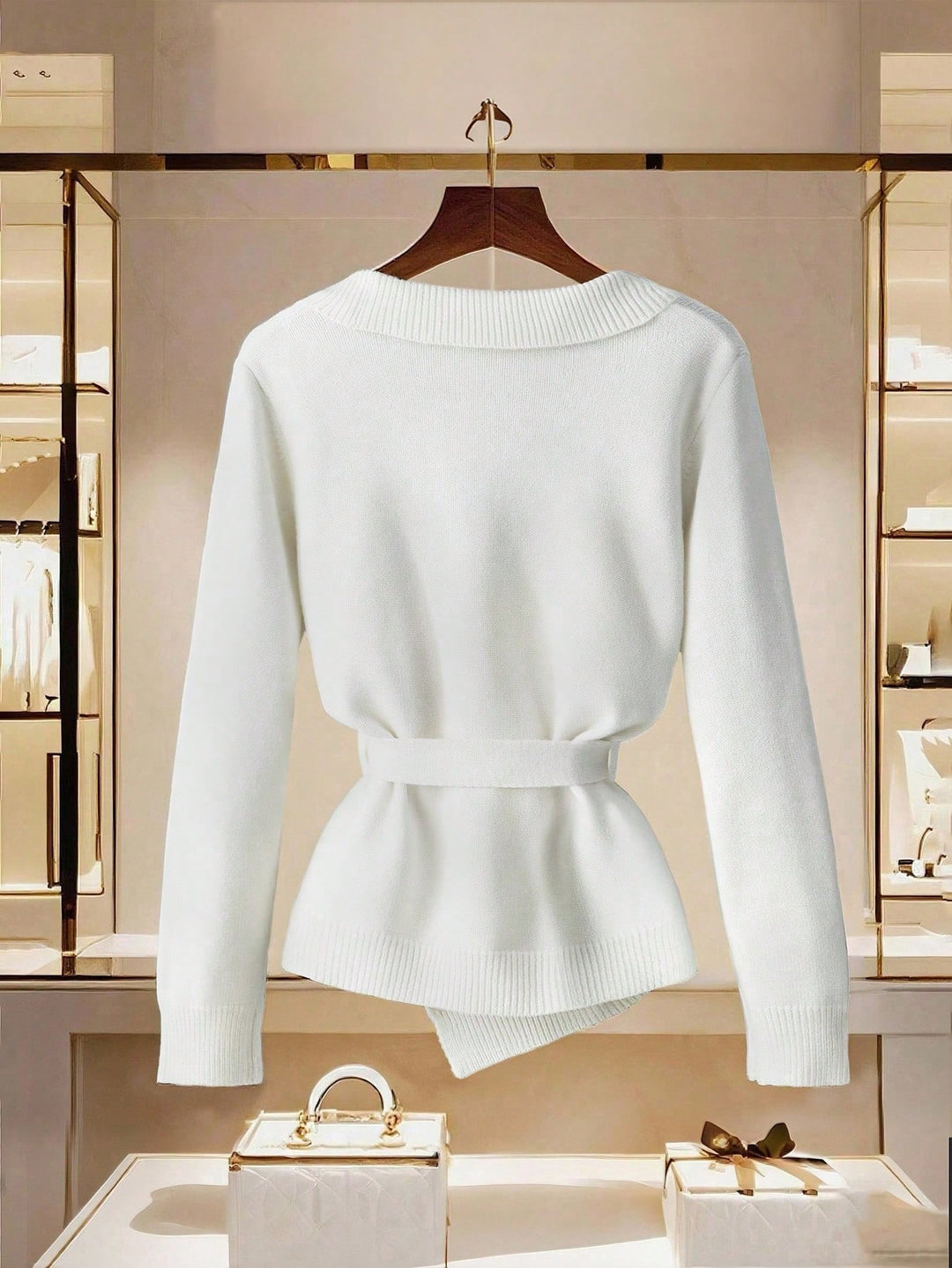 Cardigan SHEIN, alb