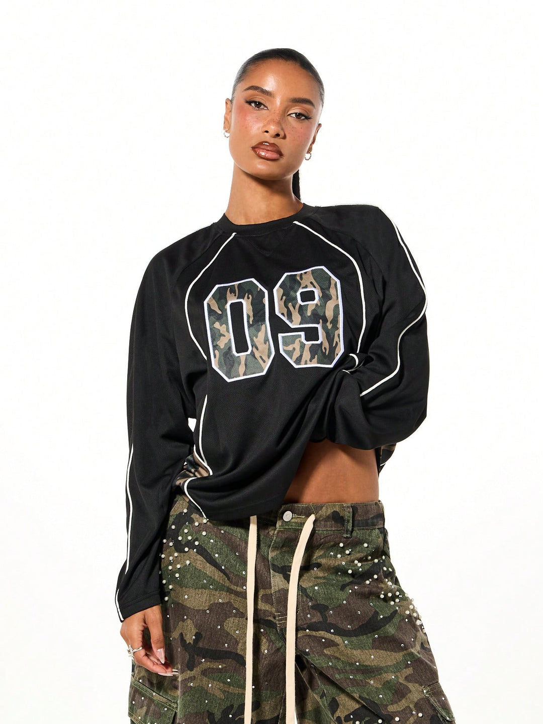 Top SHEIN, negru