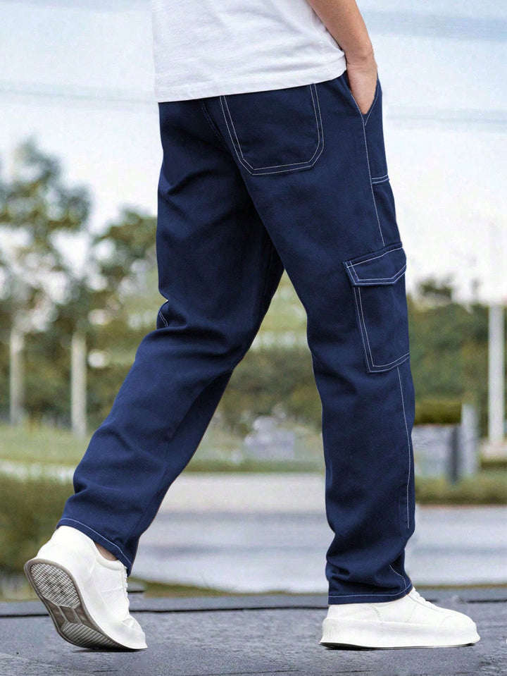 Pantaloni SHEIN, albastru
